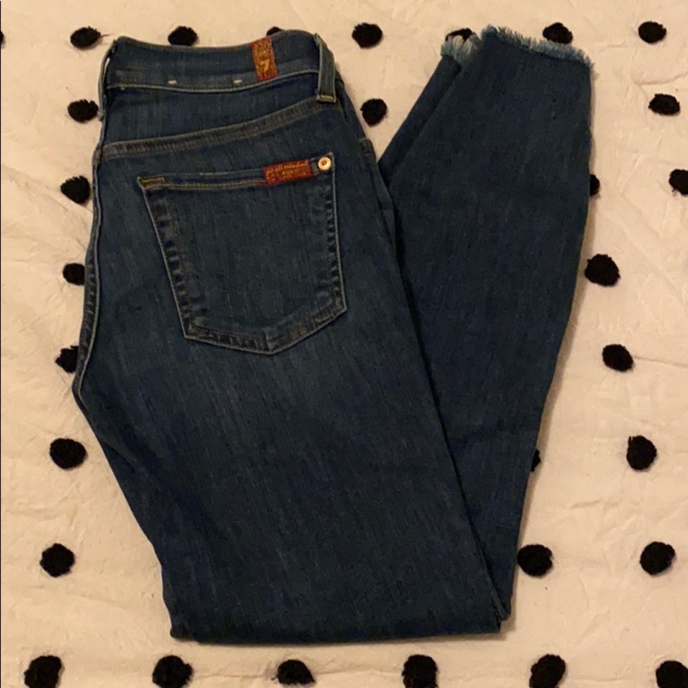 7 For all mankind the ankle skinny jean